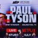 Former US boxer Mike Tyson L and YouTuber Jake Paul BoxHeavyTysonPostpone 1