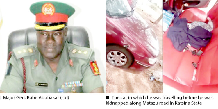 General Rabe wife were ambushed abducted in Katsina