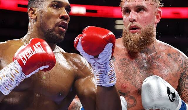 Jake Paul and Anthony Joshua