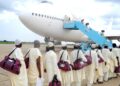 Pilgrims heading for Hajj