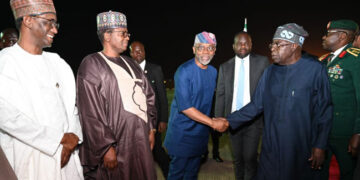 Tinubu returns Tanzania Trip